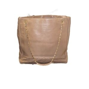 Chanel Vintage Shopping Tote 24kplated hardware